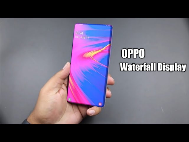 Орро представляет необычный смартфон с «экраном-водопадом» без боковых кромок 