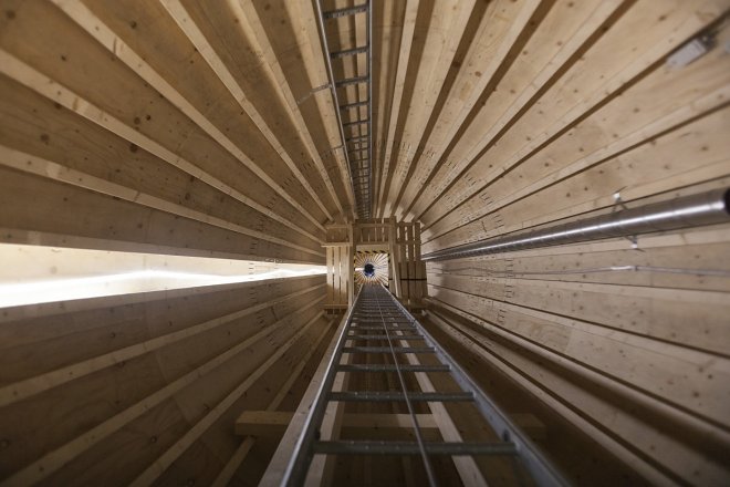 В Швеции построили первый ветряной генератор из дерева 