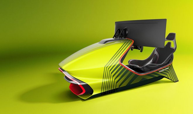 Aston Martin выпустил роскошный гоночный симулятор-люкс AMR-C01 