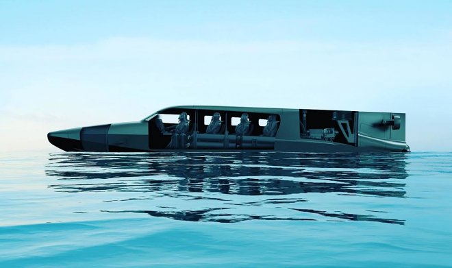 Британский катер для спецопераций VICTA может превращаться в подводную лодку 