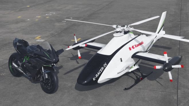 Kawasaki активно разрабатывает необычный скоростной вертолет K-Racer 
