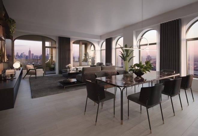 Каждому покупателю квартиры в этом нью-йоркском небоскребе – роскошный Aston Martin DBX в подарок 