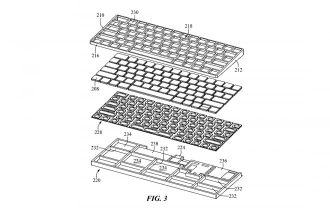 Apple получила патент на компьютер внутри клавиатуры 