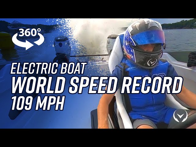 Самый мощный электрический катер в мире установил рекорд скорости в 175 км/ч 