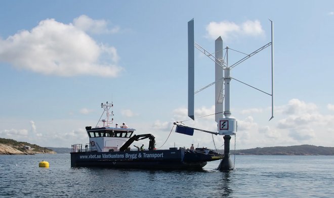 У берегов Норвегии появится первый вертикальный ветрогенератор мощностью 1 МВт 