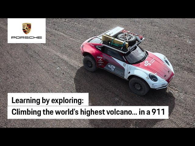 Усиленный Porsche 911 сумел покорить самый высокий вулкан в мире 
