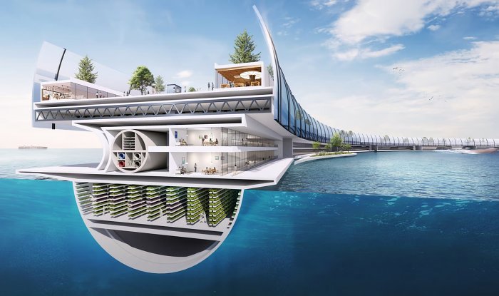 Амбициозный плавучий город Dogen City вместит 40000 человек 