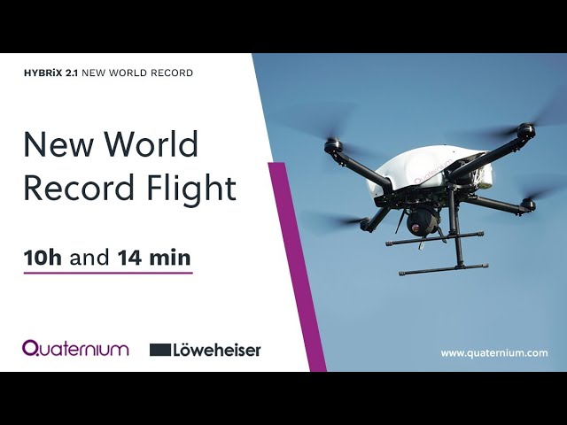 Дрон HYBRiX установил мировой рекорд, продержавшись в воздухе больше 10 часов 