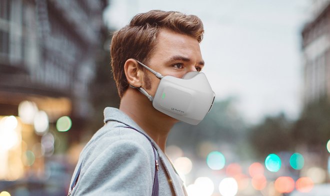 LG разработала персональный очиститель воздуха в виде защитной маски 