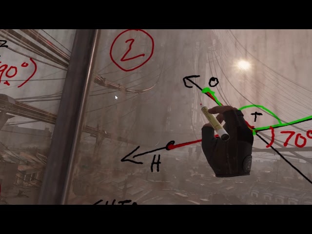 Находчивый учитель провел урок математики в виртуальном мире Half-Life: Alyx 