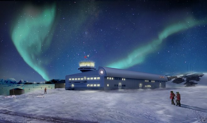 В Антарктиде началось строительство нового аэродинамичного корпуса для научной базы 